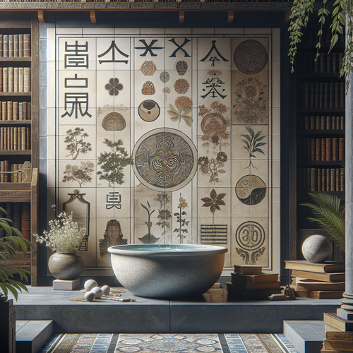 Homme pratiquant un bain dérivatif dans un cadre apaisant