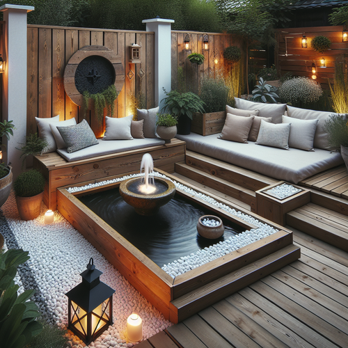 Différents matériaux de bac à vache piscine au jardin