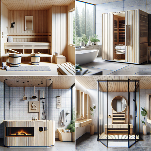 Sauna moderne dans un jardin privatif